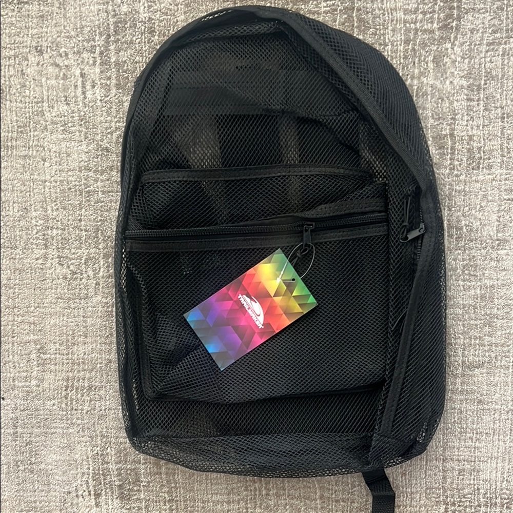 Black Mesh Backpack